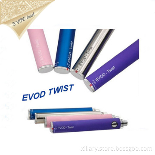 Factory direct sale e-cigarette rechargeable evod twist kit china made